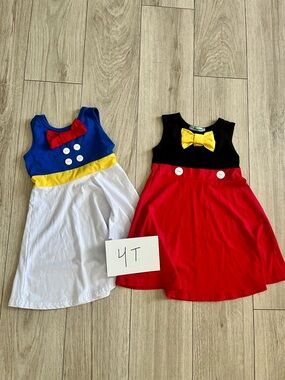 Girls Disney Donald and Mickey causal dresses 4T